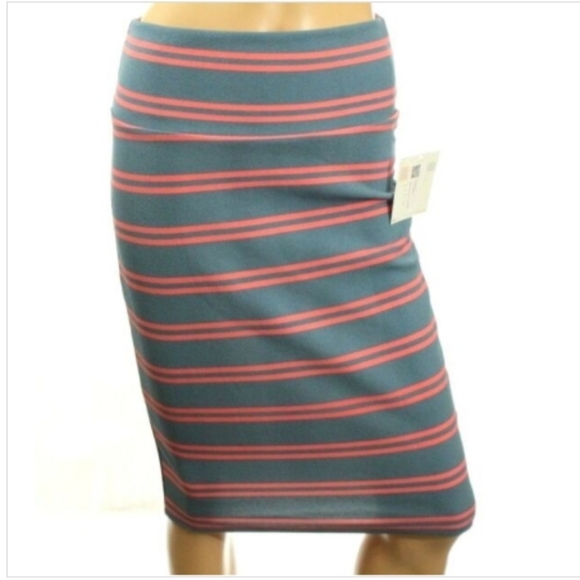 Lularoe Midi Skirt Size XL Striped Cassie NWT - Picture 2 of 9